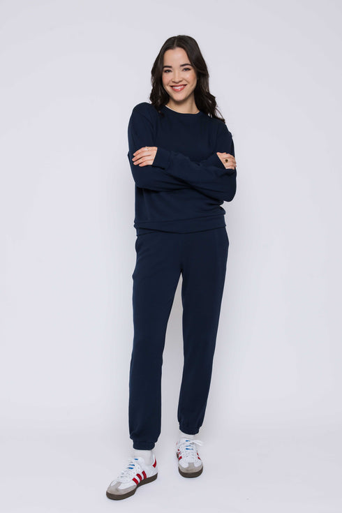 Jenna-Luxe Fleece Crew